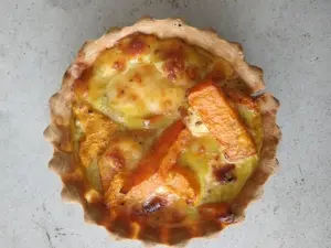 [T0002] TARTA DE CALABAZA Y QUESO AZUL