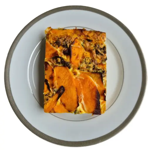 TORTILLA DE CALABACIN, BROCOLI Y QUESO AZUL